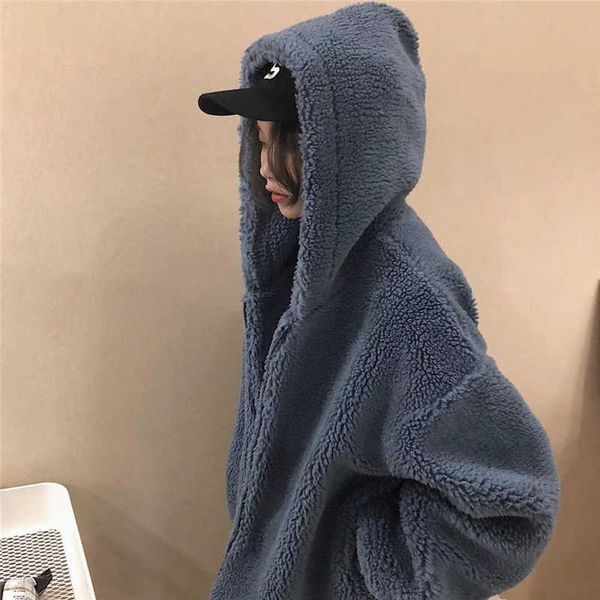 lamb plush jacket female winter korea ins harajuku vintage cute fashion oversize loose solid color casual hooded 210608, Black;brown
lamb plush jacket female winter korea ins harajuku vintage cute fashion oversize loose solid color casual hooded 210608, Black;brown