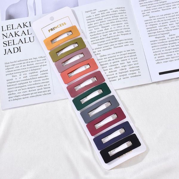 hair accessories woman cute and simple korean striped hairpin oval square hollow solid color macaron gift 10pcs/set
hair accessories woman cute and simple korean striped hairpin oval square hollow solid color macaron gift 10pcs/set