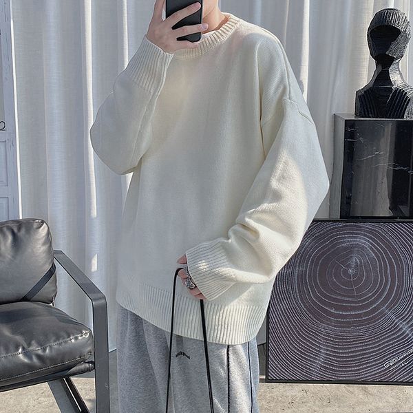 2021 new winter thick sweater men's warm fashion casual knit pullover men streetwear loose korean knitting sweaters mens clothes -2xl, White;black
2021 new winter thick sweater men's warm fashion casual knit pullover men streetwear loose korean knitting sweaters mens clothes -2xl, White;black