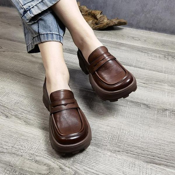 dress shoes women thick 2021 wedges retro autumn pu leather loafers round toe handmade concise british style ladies, Black
dress shoes women thick 2021 wedges retro autumn pu leather loafers round toe handmade concise british style ladies, Black