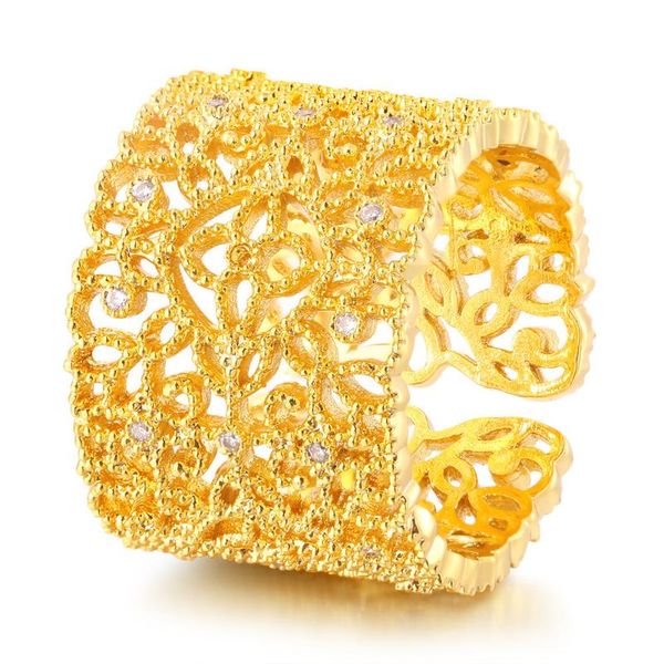 cluster rings yuyijia manufacturers yellow gold hollow zircon ring fashion open, Golden;silver
cluster rings yuyijia manufacturers yellow gold hollow zircon ring fashion open, Golden;silver