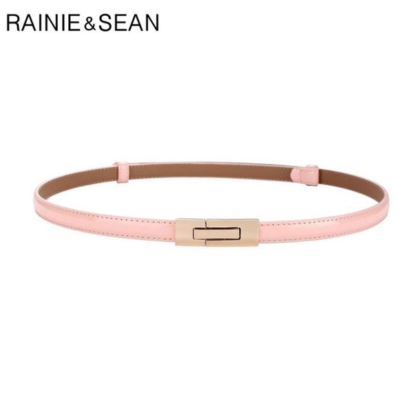 belts rainie sean pink belt thin women patent leather ladies waist for dress cowskin strap accessories 96cm, Black;brown
belts rainie sean pink belt thin women patent leather ladies waist for dress cowskin strap accessories 96cm, Black;brown