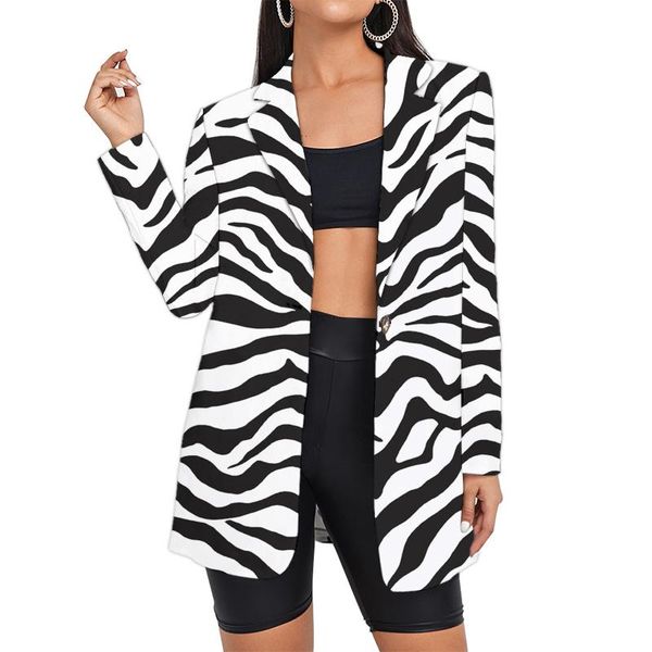 women's suits & blazers suit zebra stripes clothing woman wholesale lady drop 3d printed jacket streetwear custom oversize, White;black
women's suits & blazers suit zebra stripes clothing woman wholesale lady drop 3d printed jacket streetwear custom oversize, White;black