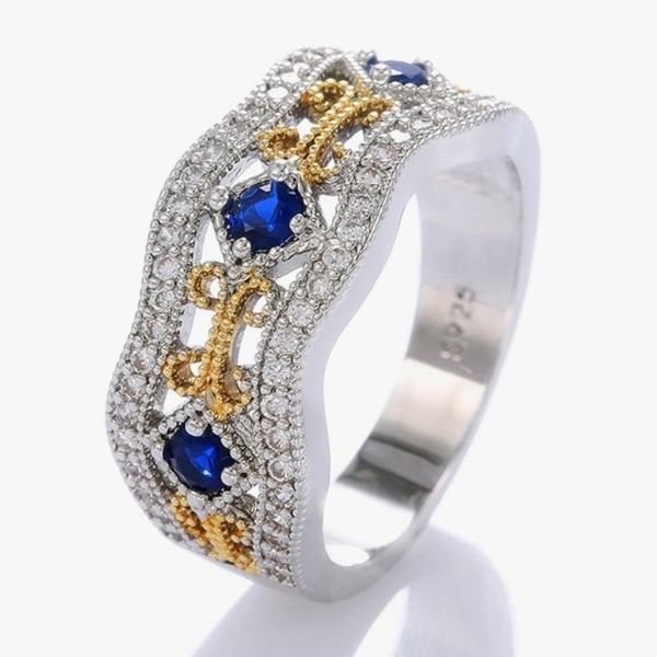 wedding rings caoshi delicate vintage for women luxury micro paved shiny cubic zirconia jewelry anniversary's day gift wife, Slivery;golden
wedding rings caoshi delicate vintage for women luxury micro paved shiny cubic zirconia jewelry anniversary's day gift wife, Slivery;golden