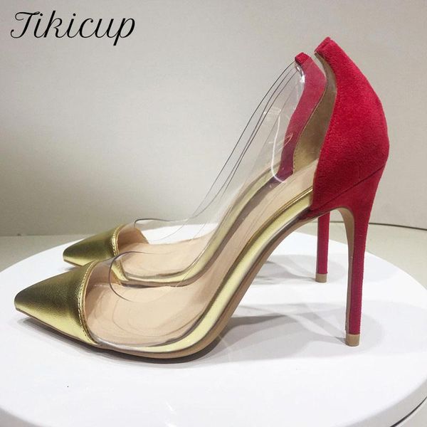 dress shoes tikicup patchwork women transparent stiletto high heels slip on pointed toe chic designer pumps for elegant ladies size 33-45, Black
dress shoes tikicup patchwork women transparent stiletto high heels slip on pointed toe chic designer pumps for elegant ladies size 33-45, Black