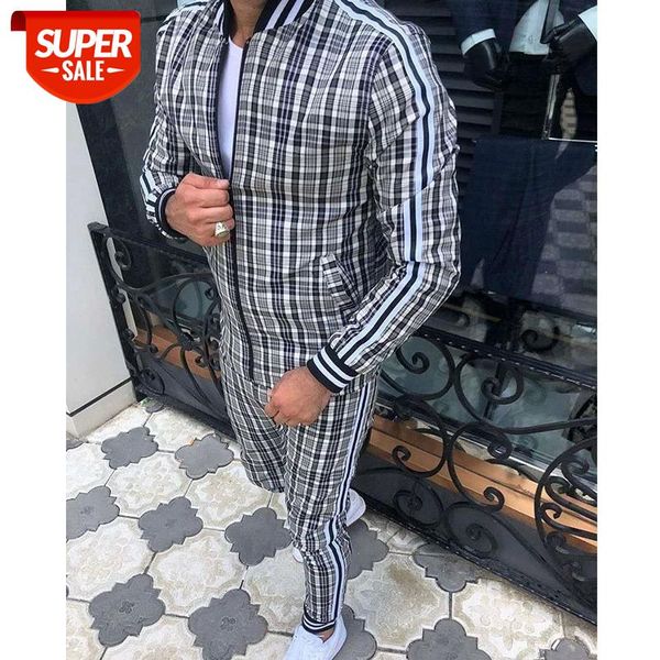 2020 man tracksuits men's sets 3d print sets men grid two-piece patchwork zipper tracksuits small leg trouser sweat suits #yi2p, Gray
2020 man tracksuits men's sets 3d print sets men grid two-piece patchwork zipper tracksuits small leg trouser sweat suits #yi2p, Gray