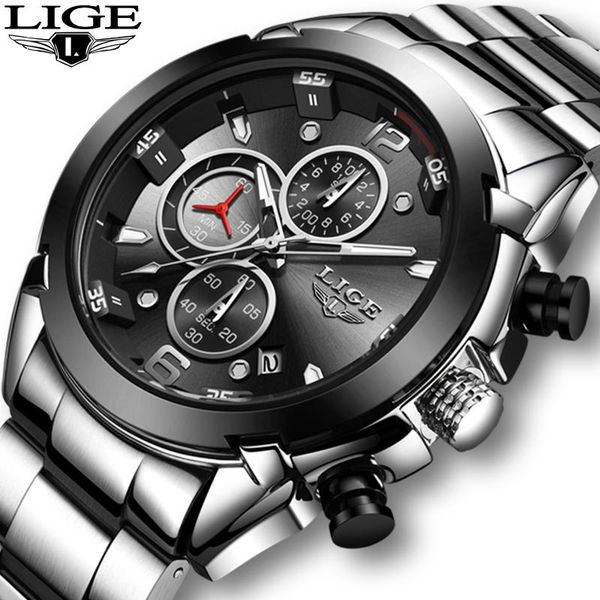 wristwatches watch men 2021 lige fashion mens watches all steel clock male waterproof quartz for sport chronogrpah, Slivery;brown
wristwatches watch men 2021 lige fashion mens watches all steel clock male waterproof quartz for sport chronogrpah, Slivery;brown