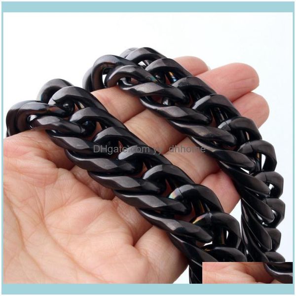 chains necklaces & pendants jewelrychains 18mm fashion mens hip hop jewelry black tone stainless steel heavy curb cuban necklace chain 18&qu, Silver
chains necklaces & pendants jewelrychains 18mm fashion mens hip hop jewelry black tone stainless steel heavy curb cuban necklace chain 18&qu, Silver