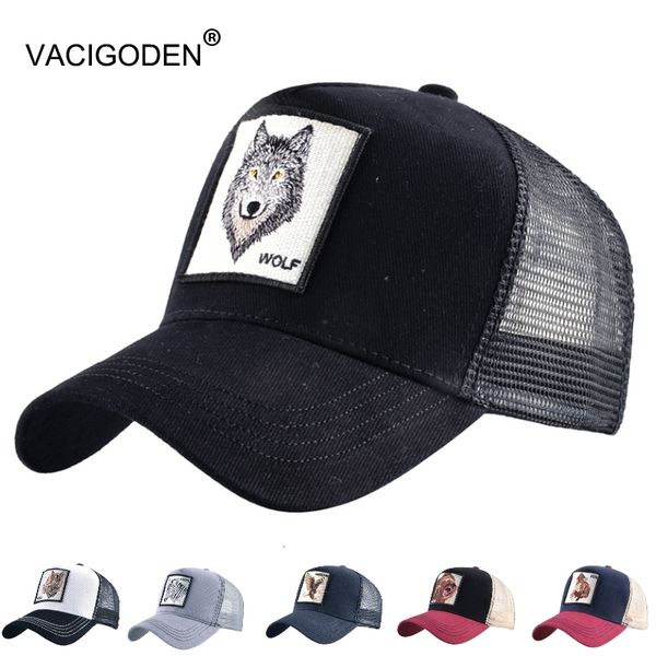 vacigoden aniaml embroidered mesh baseball cap wolf hip-hop trucker hats tiger men women snapback fox breathable streetwear
vacigoden aniaml embroidered mesh baseball cap wolf hip-hop trucker hats tiger men women snapback fox breathable streetwear