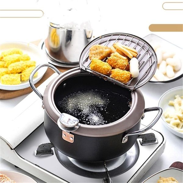 japanese style deep frying pot tempura fryer pan temperature control fried chicken pot cooking tools kitchen utensil
japanese style deep frying pot tempura fryer pan temperature control fried chicken pot cooking tools kitchen utensil
