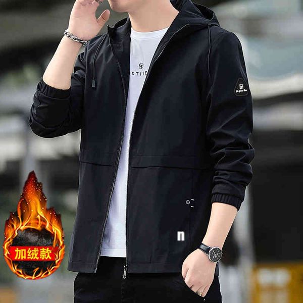 hooded coat men's 2021 autumn and winter new plush jacket korean slim hsome coat leisure trend, Black;brown
hooded coat men's 2021 autumn and winter new plush jacket korean slim hsome coat leisure trend, Black;brown