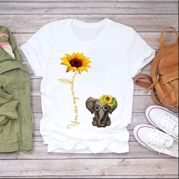 women cartoon kawaii elephant flower animal 90s print lady t shirts womens graphic t shirt ladies female tee t shirt, White
women cartoon kawaii elephant flower animal 90s print lady t shirts womens graphic t shirt ladies female tee t shirt, White