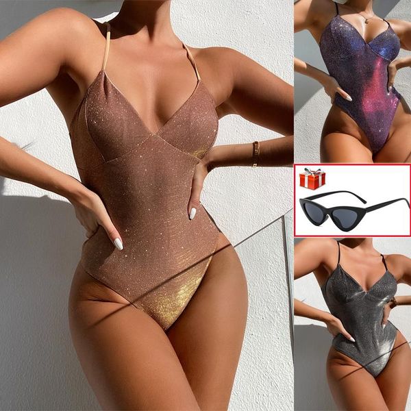 2021shiny bikini swimsuit women swimwear v neck high cut swimming suit female monokini bodysuit beach bathing suit gift
2021shiny bikini swimsuit women swimwear v neck high cut swimming suit female monokini bodysuit beach bathing suit gift