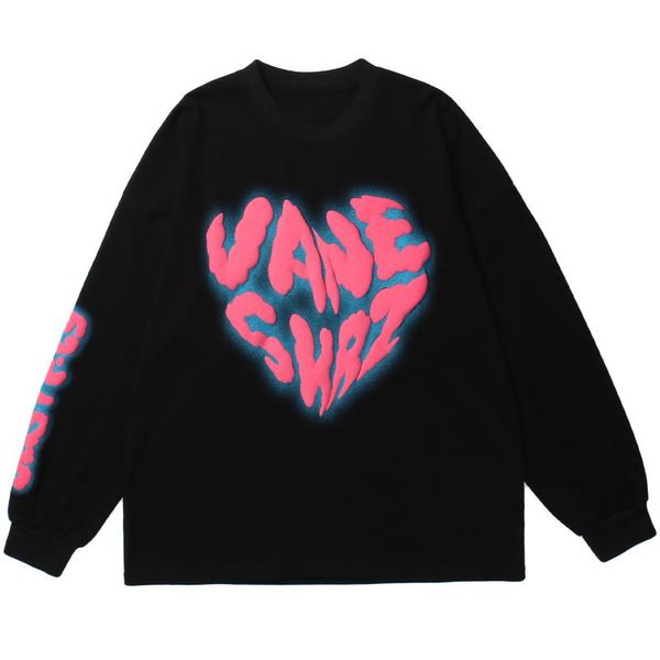 men's t-shirts lacible streetwear tshirts harajuku shaped heart letter graphic long sleeve tees shirts hip hop fashion casual loose cot, White;black
men's t-shirts lacible streetwear tshirts harajuku shaped heart letter graphic long sleeve tees shirts hip hop fashion casual loose cot, White;black