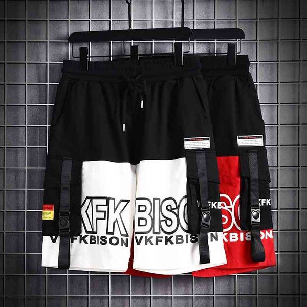 summer new men's trend thin fashion brand casual loose sports capris middle pants splicing tooling shorts, White;black
summer new men's trend thin fashion brand casual loose sports capris middle pants splicing tooling shorts, White;black