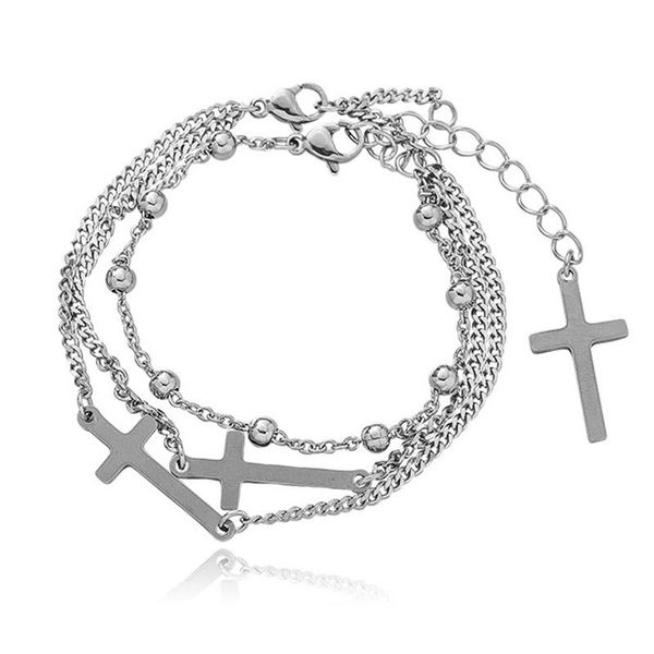 link, chain leeker trendy cross and ball stainless steel bracelets cuba beach jewelry double layer boho bracelet homme 169 lk2, Black
link, chain leeker trendy cross and ball stainless steel bracelets cuba beach jewelry double layer boho bracelet homme 169 lk2, Black