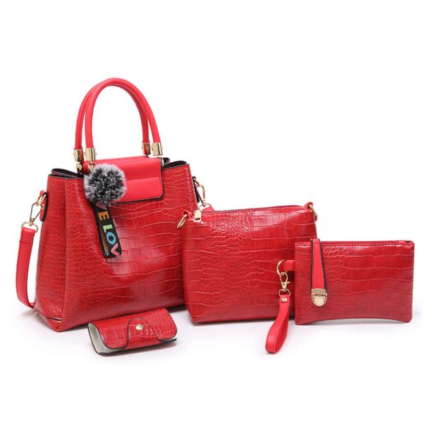 fashion 2021 new style handbag single shoulder cross carrier mother crocodile four piece women's bag
fashion 2021 new style handbag single shoulder cross carrier mother crocodile four piece women's bag