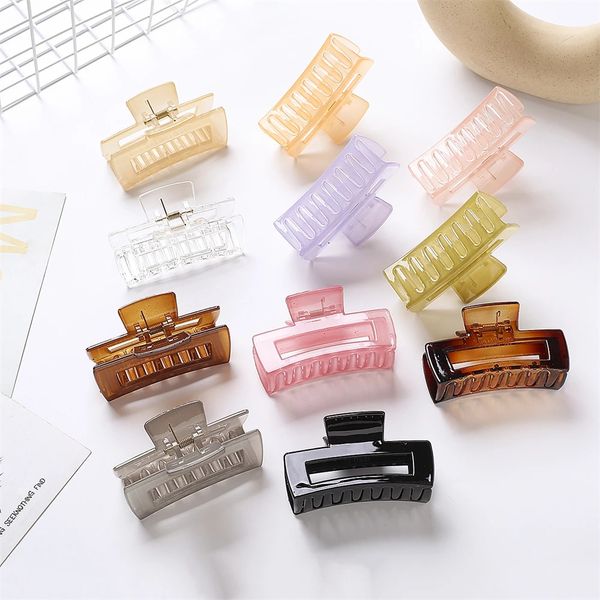 korean transparent acrylic square hair claw fashion candy color geometric big hairpin female girl hair accessories gift, Golden;silver
korean transparent acrylic square hair claw fashion candy color geometric big hairpin female girl hair accessories gift, Golden;silver