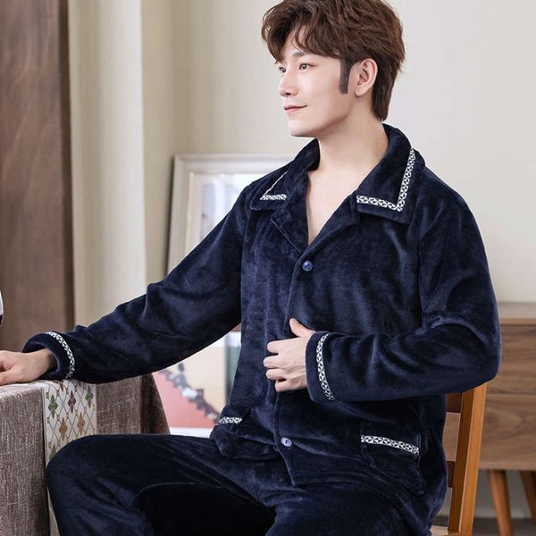 thick coral cashmere pajamas warm home wear long sleeve plus flannel men's suit in autumn and winter, Black;brown
thick coral cashmere pajamas warm home wear long sleeve plus flannel men's suit in autumn and winter, Black;brown