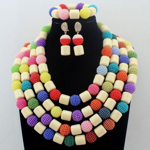 earrings & necklace white/colorful coral beads jewelry set christmas design african nigerian wedding hd8611, Silver
earrings & necklace white/colorful coral beads jewelry set christmas design african nigerian wedding hd8611, Silver