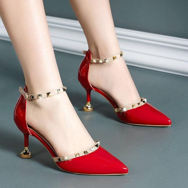dress shoes lisapie women's high-heeled rivets sandals female summer fine with pointed stiletto nightclub party, Black
dress shoes lisapie women's high-heeled rivets sandals female summer fine with pointed stiletto nightclub party, Black