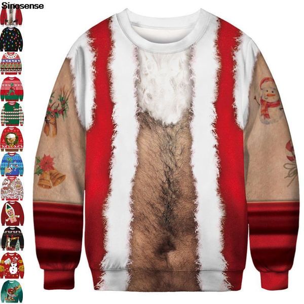 men's sweaters men women christmas sweater pullover jumpers 3d funny printed autumn crew neck holiday party xmas sweatshirt, White;black
men's sweaters men women christmas sweater pullover jumpers 3d funny printed autumn crew neck holiday party xmas sweatshirt, White;black