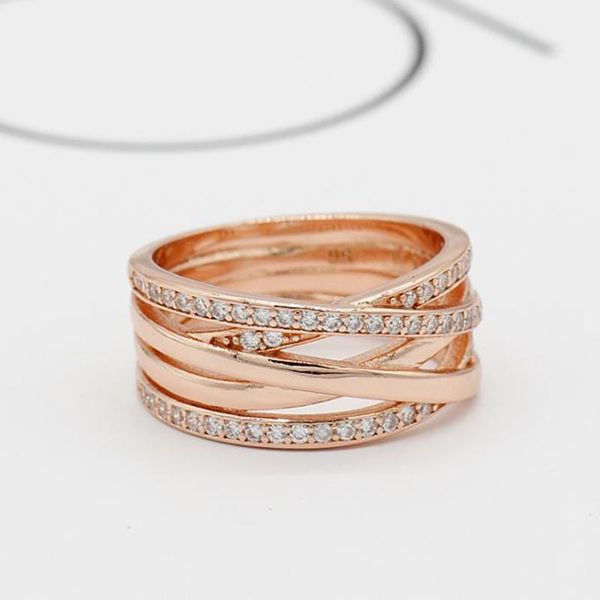 cluster rings 100% 925 sterling silver pan ring creative rose gold hollow interwoven fashion for women wedding party jewelry, Golden;silver
cluster rings 100% 925 sterling silver pan ring creative rose gold hollow interwoven fashion for women wedding party jewelry, Golden;silver