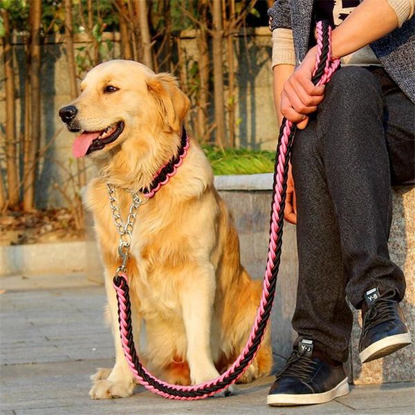 17 colors 1.2m length double strand rope large dog leashes metal p chain buckle national color pet traction rope collar set a08
17 colors 1.2m length double strand rope large dog leashes metal p chain buckle national color pet traction rope collar set a08