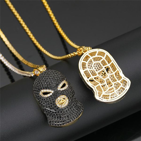 pendant necklaces hip hop anti-terrorism headgear necklace fashion cubic zircon mask rapper party jewelry, Silver
pendant necklaces hip hop anti-terrorism headgear necklace fashion cubic zircon mask rapper party jewelry, Silver