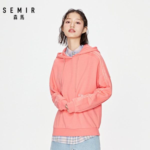women's hoodies & sweatshirts semir sweatershirt women 2021 spring loose korean version oversize hit color letters embroidered pullover, Black
women's hoodies & sweatshirts semir sweatershirt women 2021 spring loose korean version oversize hit color letters embroidered pullover, Black