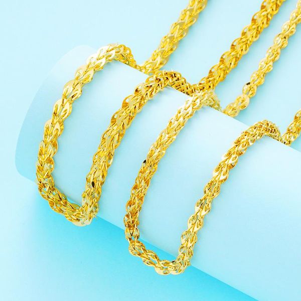 chains 24k gold necklace for women or men sand glossy phoenix tail necklaces elegant charm chain wedding fine jewelry, Silver
chains 24k gold necklace for women or men sand glossy phoenix tail necklaces elegant charm chain wedding fine jewelry, Silver