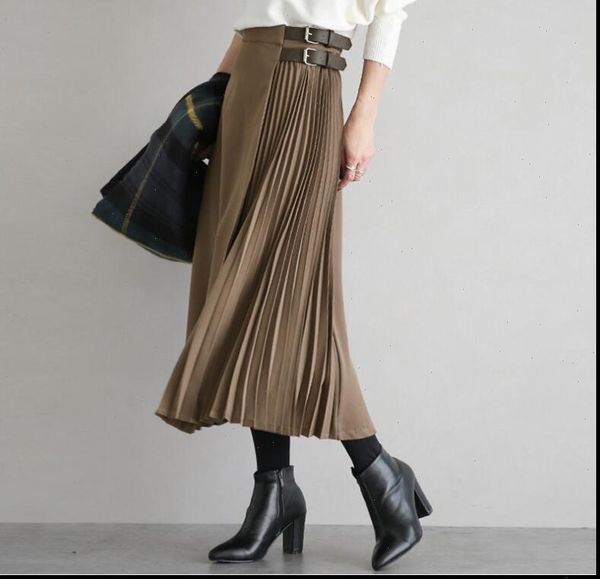office belt winter pleated women long skirts cotton bandage jupe elegant faldas largas mujer long pleated chiffon skirt, Black
office belt winter pleated women long skirts cotton bandage jupe elegant faldas largas mujer long pleated chiffon skirt, Black