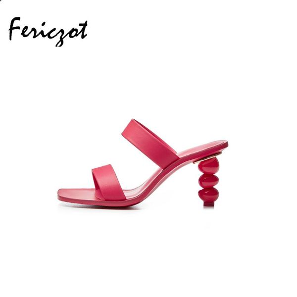 dress shoes fericzot summer muller open toe sandals women slip on strange heel leather bright candy color casual fashion cool, Black
dress shoes fericzot summer muller open toe sandals women slip on strange heel leather bright candy color casual fashion cool, Black