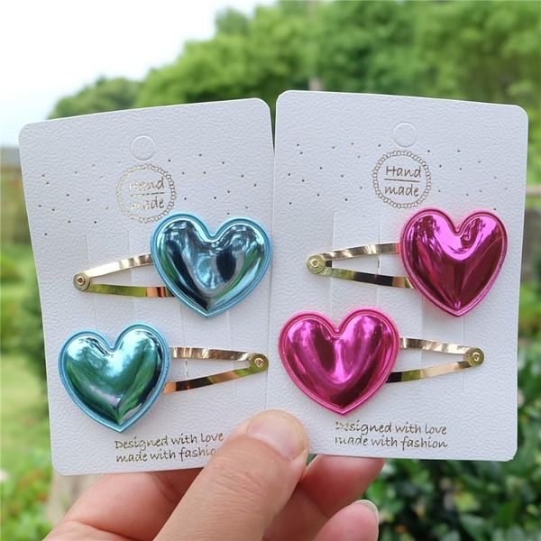 hair accessories 2pcs/set cute shine pu heart clips for girls women princess barrettes golden hairpin fashion headdress, Slivery;white
hair accessories 2pcs/set cute shine pu heart clips for girls women princess barrettes golden hairpin fashion headdress, Slivery;white
