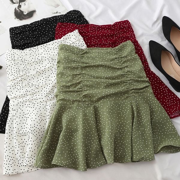 heliar skirts women polka dot flounce hem elastic waist high waist a line casual skirt pleated mini skirt for women summer 210309, Black
heliar skirts women polka dot flounce hem elastic waist high waist a line casual skirt pleated mini skirt for women summer 210309, Black
