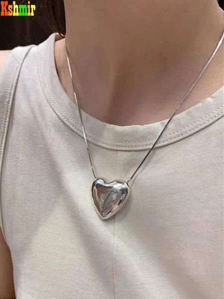 chains kshmir big heart necklace 2021 fashion women and men light luxury minority collarbone chain jewelry gifts, Silver
chains kshmir big heart necklace 2021 fashion women and men light luxury minority collarbone chain jewelry gifts, Silver