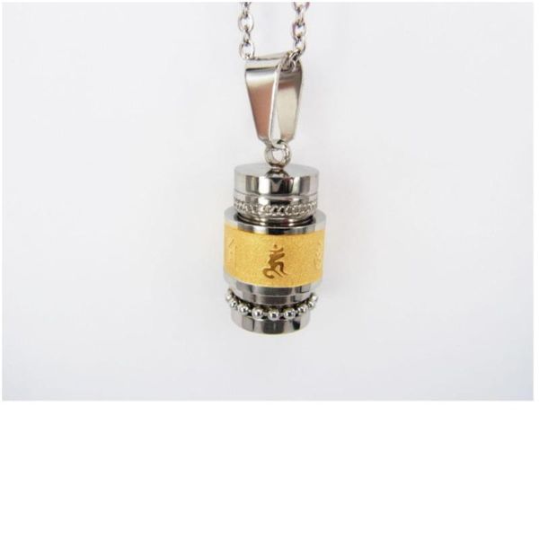 pendant necklaces 2021 six words buddhism necklace stainless steel om mantra rotatable prayer wheel bottle urn jewelry, Silver
pendant necklaces 2021 six words buddhism necklace stainless steel om mantra rotatable prayer wheel bottle urn jewelry, Silver