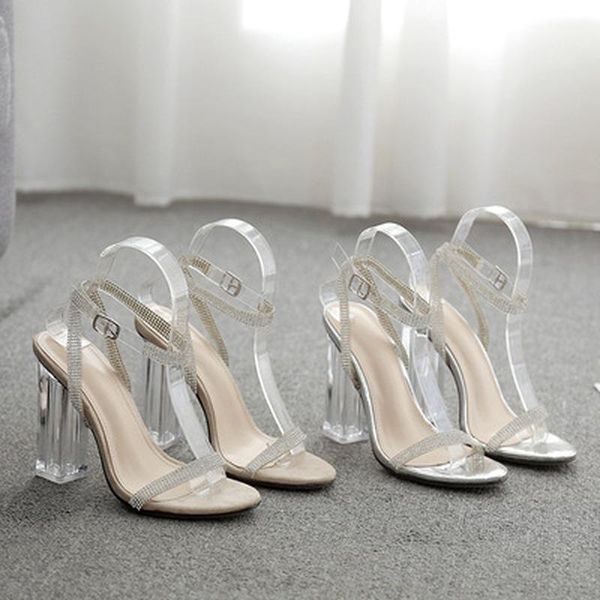 sandals kcenid silver wedding rhinestone shoes woman 2021 summer open toe crystal clear heel ladies size 35-42, Black
sandals kcenid silver wedding rhinestone shoes woman 2021 summer open toe crystal clear heel ladies size 35-42, Black