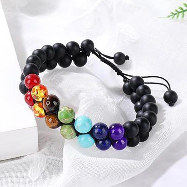 beaded, strands 7 chakra beads lava rock bracelet 8mm double layer row adjustable yoga stone energy healing colorful beaded bracele, Black
beaded, strands 7 chakra beads lava rock bracelet 8mm double layer row adjustable yoga stone energy healing colorful beaded bracele, Black