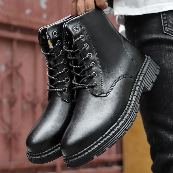 dropshipping size 37 to 47 men boots cow split leather spring/ winter safety men boots work combat military high shoes, Black
dropshipping size 37 to 47 men boots cow split leather spring/ winter safety men boots work combat military high shoes, Black