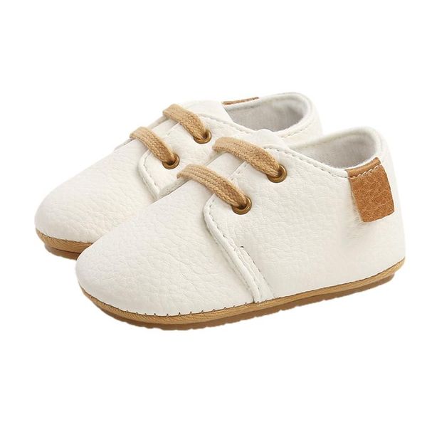 baby boys girls first walkers lace up sneakers trendy leather crib shoes soft rubber sole infant moccasins
baby boys girls first walkers lace up sneakers trendy leather crib shoes soft rubber sole infant moccasins