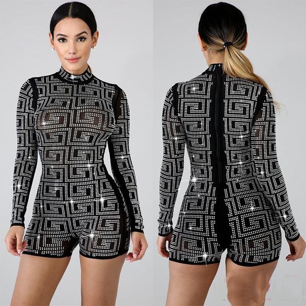 jumpsuit black long sleeve short bodysuit women drilling leotard female fashion nightclub party clothes dancewear dt602, Black;white
jumpsuit black long sleeve short bodysuit women drilling leotard female fashion nightclub party clothes dancewear dt602, Black;white