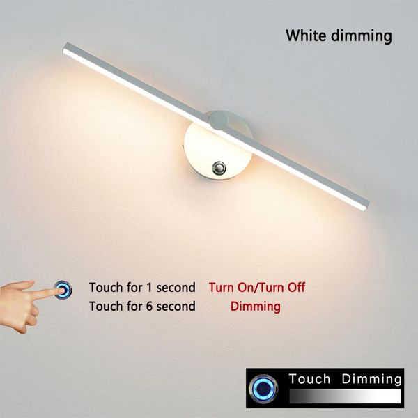 wall lamps nordic simplicity led lamp touch dimming 300° in front of rotating room bath decor bedside mirror loft shelf
wall lamps nordic simplicity led lamp touch dimming 300° in front of rotating room bath decor bedside mirror loft shelf