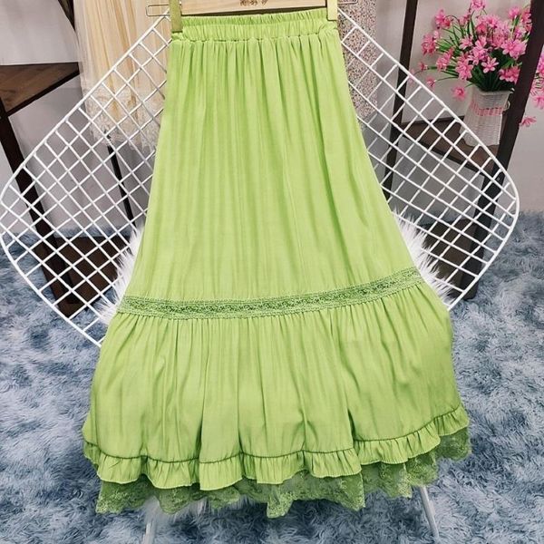 skirts women 2021 summer lace lacing patchwork a-line skirt female elastic high waist pleated ladies fashion elegant t174, Black
skirts women 2021 summer lace lacing patchwork a-line skirt female elastic high waist pleated ladies fashion elegant t174, Black