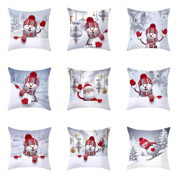 pillow case christmas throw covers decorative square cute snowman pattern for living room decor
pillow case christmas throw covers decorative square cute snowman pattern for living room decor