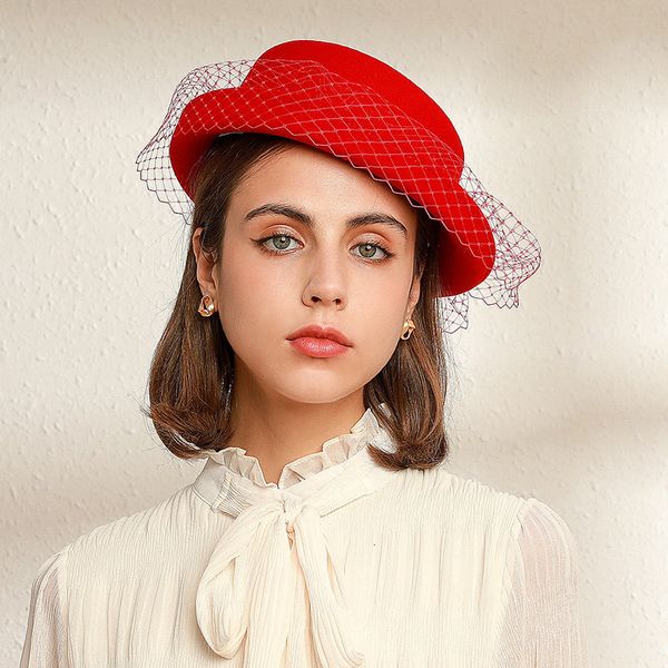 hats capssmart autumn and winter temperament lady felt banquet headdress female navy curled lace bow children, Blue;gray
hats capssmart autumn and winter temperament lady felt banquet headdress female navy curled lace bow children, Blue;gray