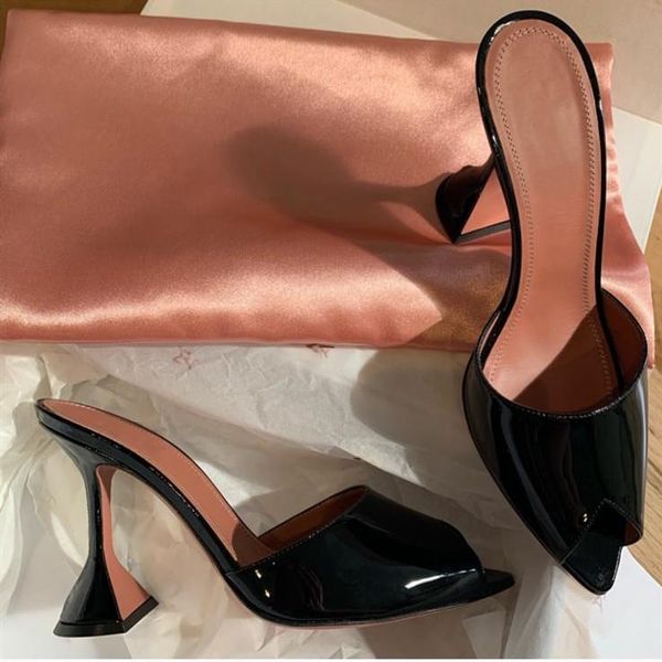 slippers pointed open toe strange heel mules slip on formal party shoes women summer high plus size customized, Black
slippers pointed open toe strange heel mules slip on formal party shoes women summer high plus size customized, Black
