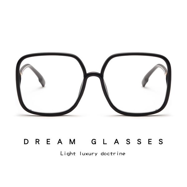 net star style square eyeglass frame fashion trend flat lens can be equipped with myopia street p 7123, White;black
net star style square eyeglass frame fashion trend flat lens can be equipped with myopia street p 7123, White;black