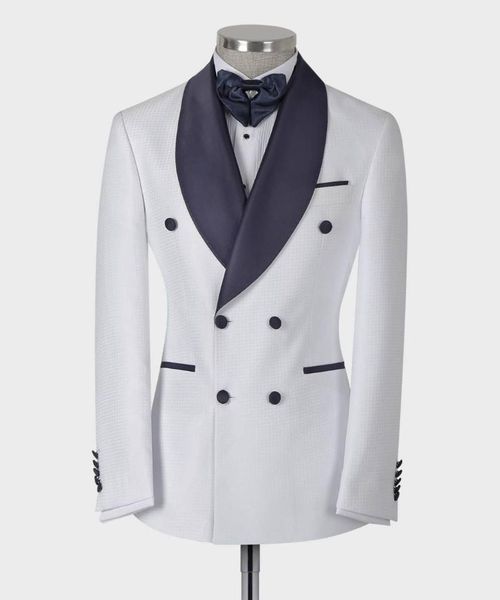 men's suits & blazers (jacket+pants) streetwear white shawl lapel 2 piece groom tuxedos for wedding formal prom suit party evening blaz, White;black
men's suits & blazers (jacket+pants) streetwear white shawl lapel 2 piece groom tuxedos for wedding formal prom suit party evening blaz, White;black