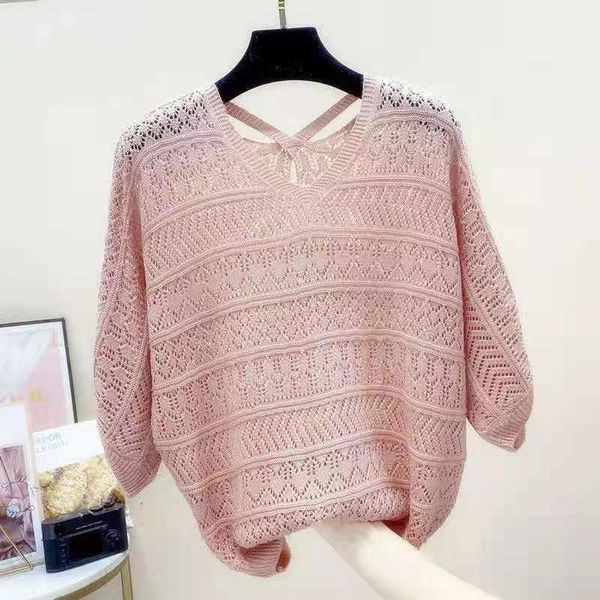 women's sweaters women summer hollow out pull short sleeve o-neck loose knitted pullover thin female korea jumpers femme pink top, White;black
women's sweaters women summer hollow out pull short sleeve o-neck loose knitted pullover thin female korea jumpers femme pink top, White;black